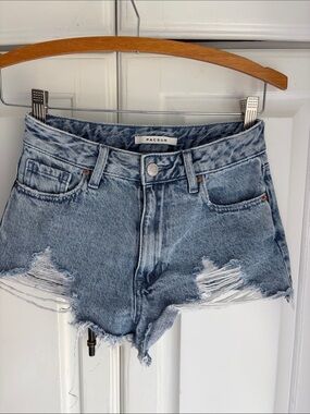 PacSun Light Wash Distressed Denim Cutoff Shorts